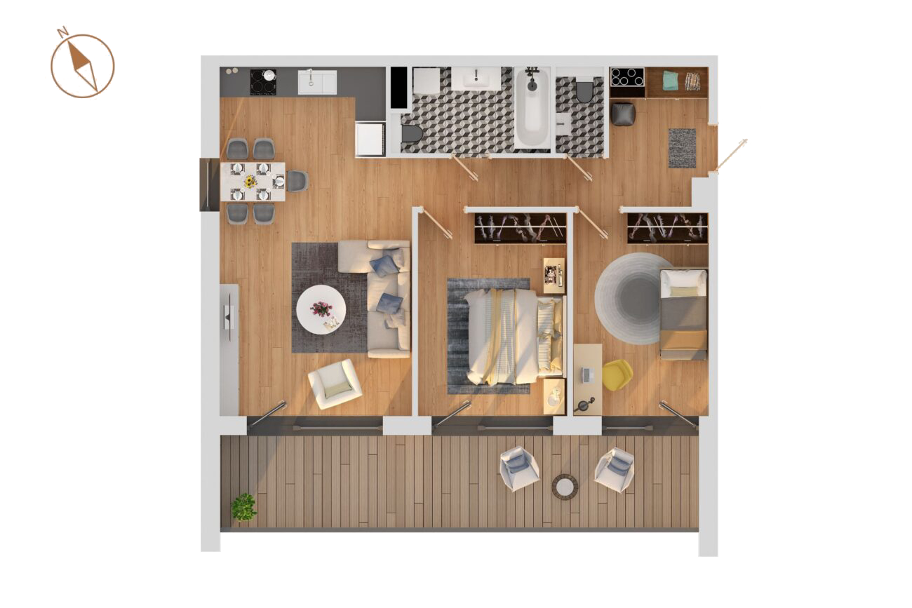 Lenderi Aed korter 4 - 8