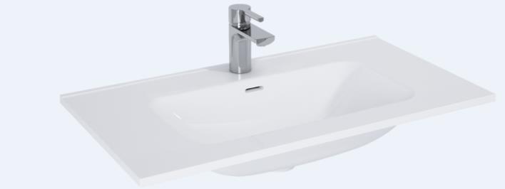 ceramic washbasin skappa 80 - valge läikiv 145840