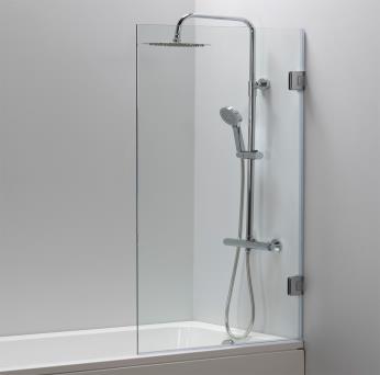 Ramero dušisein 900 x 2000 kirgas klaas, furnituuri viimistlus must