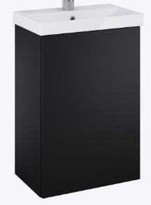 SET KIDO 45 1D BLACK MATT 46 x 68.5 x 29.8 (cm)