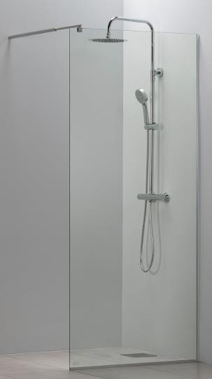 Conforto 900 x 2000 kirgas klaas, furnituuri viimistlus kroom